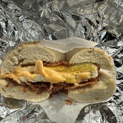 Bagel Toasterie - Bacon, egg & cheese on an everyday bagel.