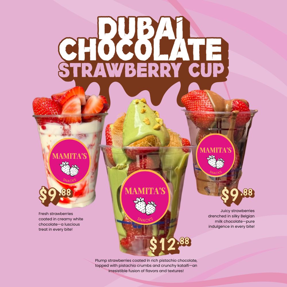 Mamita’s Marquesitas - strawberry cup menu - Desserts Near Me - New York, New York Mamita’s Marquesitas - strawberry cup menu - Desserts Near Me - New York, New York