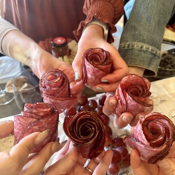 Grazing Theory - Hanna taught us how to make "roses" for the boards - Caterers Near Me - Temecula, California