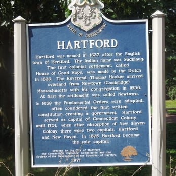 Hartford Historical Marker - Landmarks & Historical Buildings Near Me - Hartford, Connecticut Hartford Historical Marker - Landmarks & Historical Buildings Near Me - Hartford, Connecticut