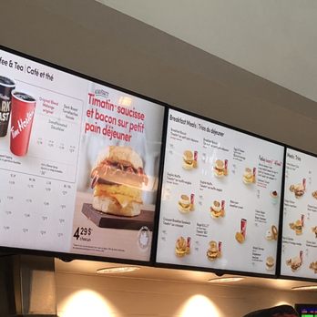 Tim Hortons - a menu on the wall - Breakfast & Brunch Near Me - Richmond, British Columbia Tim Hortons - a menu on the wall - Breakfast & Brunch Near Me - Richmond, British Columbia