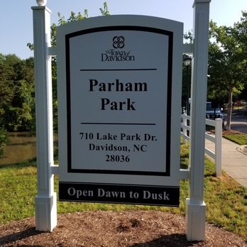 Parham Park - Welcome Sign. - Parks Near Me - Davidson, North Carolina Parham Park - Welcome Sign. - Parks Near Me - Davidson, North Carolina