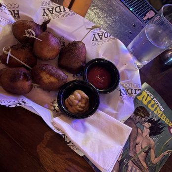 Holiday Cocktail Lounge - Wagyu Corn Dog Bites - Cocktail Bars Near Me - New York, New York