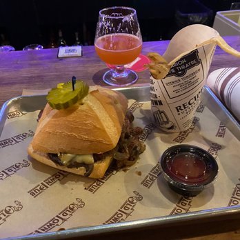 Old Town Pub - Otp Old Town Pub Filet Sandwich with a Magnify beer - Pubs Near Me - Bordentown, New Jersey Old Town Pub - Otp Old Town Pub Filet Sandwich with a Magnify beer - Pubs Near Me - Bordentown, New Jersey
