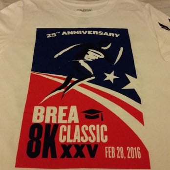 Brea 8K Classic - Race shirt - Races & Competitions Near Me - Brea, California Brea 8K Classic - Race shirt - Races & Competitions Near Me - Brea, California