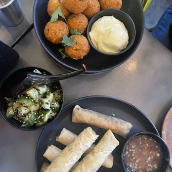 The Ginger Pig - appetizers: bangkok balls, lumpia, cucumber salad - Chinese Near Me - Denver, Colorado