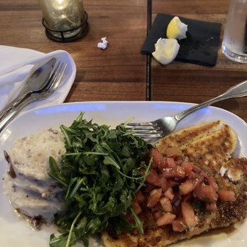 Local Kitchen - Tuscan sea bass with mashed potatoes and arugula salad - Cocktail Bars Near Me - Torrance, California Local Kitchen - Tuscan sea bass with mashed potatoes and arugula salad - Cocktail Bars Near Me - Torrance, California