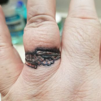 BlackRose Tattoo - Ivan did a GREAT JOB on my ring finger tattoo - Tattoo Near Me - South Elgin, Illinois BlackRose Tattoo - Ivan did a GREAT JOB on my ring finger tattoo - Tattoo Near Me - South Elgin, Illinois