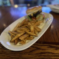 Carolina Ale House - The Varsity Cheeseburger and fries
