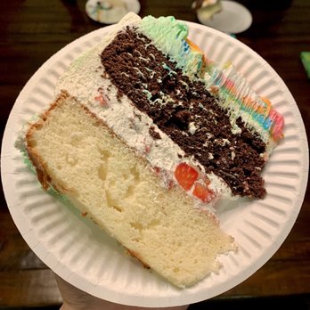 Safeway - Chocolate and yellow sponge cakes inside my unicorn cake. - Grocery Near Me - San Ramon, California