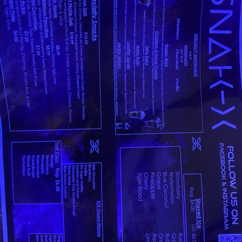 Snak X - Menu - Ice Cream & Frozen Yogurt Near Me - San Antonio, Texas