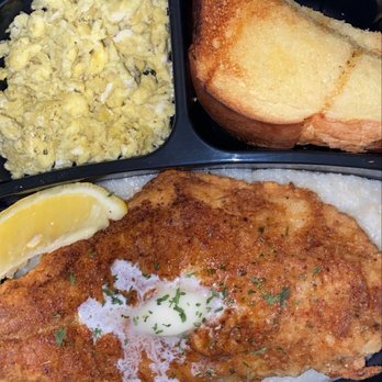 SheeeWeeee Brunch - CatFish & Grits W/Eggs & Toast - Breakfast & Brunch Near Me - Miami, Florida SheeeWeeee Brunch - CatFish & Grits W/Eggs & Toast - Breakfast & Brunch Near Me - Miami, Florida