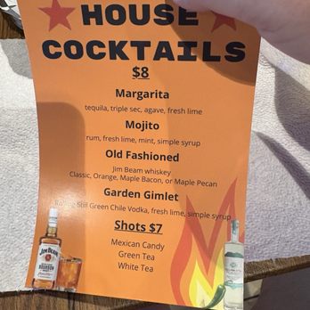 BubbaQue - Drink Menu.. they do have a full bar - Barbeque Near Me - Tucson, Arizona