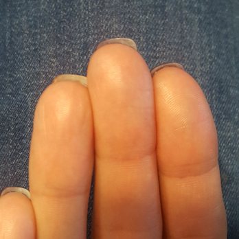 Gem Nail Bar - Notice the length/shape difference? Esp on the middle one. - Nail Salons Near Me - Long Beach, California