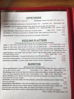 Menu photo 1 Anthonys Mexican Restaurant Bacliff, TX Menu photo 1 Anthonys Mexican Restaurant Bacliff, TX