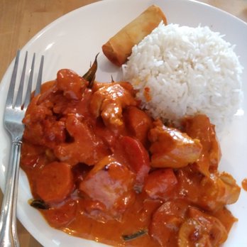 Green Elephant Restaurant - “Thai” Coconut Chicken Curry - Burmese Near Me - Loomis, California