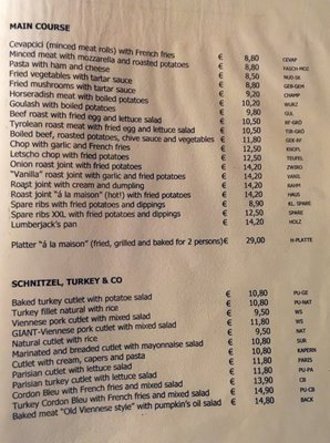Menu photo 3 Zum Lercherl von Hernals Vienna, 9