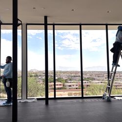 Blue Truck Window Cleaning