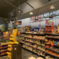 Sunoco - Front counter area, tobacco selections on right.