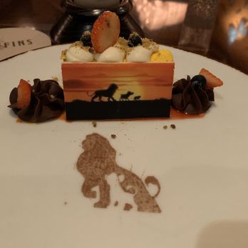 Tiffins Restaurant - Lion King dessert - New American Near Me - Lake Buena Vista, Florida Tiffins Restaurant - Lion King dessert - New American Near Me - Lake Buena Vista, Florida