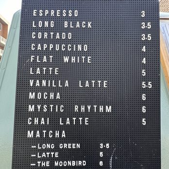 Moonbird Coffee - Menu - Food Trucks Near Me - Columbus, Ohio
