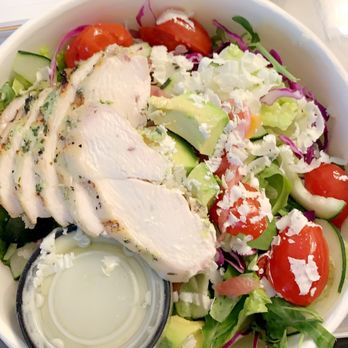 Flower Child - Skinny Cobb salad with chicken - Salad Near Me - Atlanta, Georgia Flower Child - Skinny Cobb salad with chicken - Salad Near Me - Atlanta, Georgia