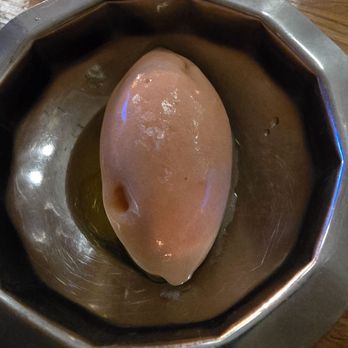 The Baker’s Table - Pool of olive oil under sorbet - New American Near Me - Newport, Kentucky