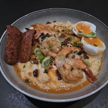 Wax On Hi Fi - Shrimp and grits + andouille sausage $5 - Bars Near Me - Los Angeles, California Wax On Hi Fi - Shrimp and grits + andouille sausage $5 - Bars Near Me - Los Angeles, California