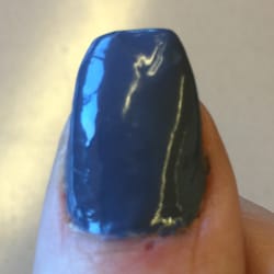 My crooked thumb nail.