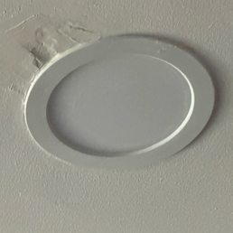 Recess lights with excessive putty or whatever they used to have it stay in place looks tacky and unprofessional and they have a license Recess lights with excessive putty or whatever they used to have it stay in place looks tacky and unprofessional and they have a license