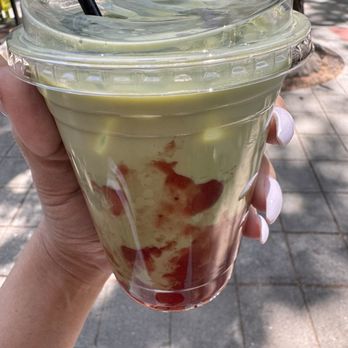 The Palmetto Bean Coffee - The strawberry daydream Matcha. - Coffee & Tea Near Me - Greer, South Carolina The Palmetto Bean Coffee - The strawberry daydream Matcha. - Coffee & Tea Near Me - Greer, South Carolina