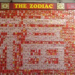 Chinatown Mural - Notice the embedded Chinese character within "The Zodiac'.