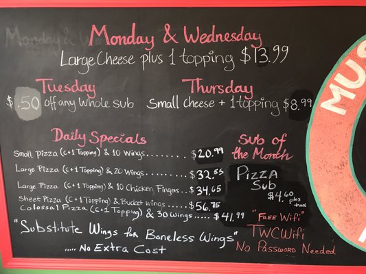 Menu photo 3 Muscarella's Pizza Williamsville, NY Menu photo 3 Muscarella's Pizza Williamsville, NY