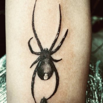 Slanging Ink - Spider from their Halloween flash sale - Tattoo Near Me - Houston, Texas