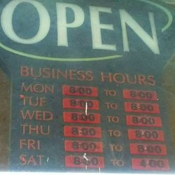 Petey's Tire Shop - Hours of operation