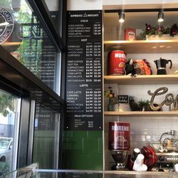 Pizza Heights - Coffee Menu