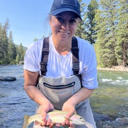 Gallatin River Guides - My first catch: Rainbow Trout