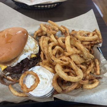 The Elevator - Sunrise burger and onion straws - Bars Near Me - Valley Falls, Kansas The Elevator - Sunrise burger and onion straws - Bars Near Me - Valley Falls, Kansas