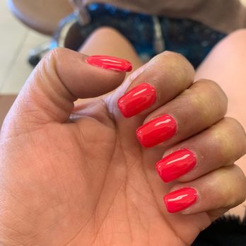 Sugar Coat Nails - Bright pink gel perfect for summer - Nail Salons Near Me - Chino, California