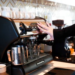 Sonoma Wine Bar - Katy - Espresso machine at Sonoma Wine Bar in Katy, Texas.