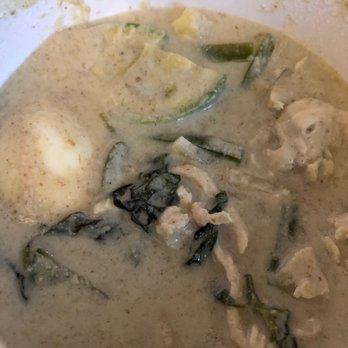 Sweet Rice - Just the green curry, in a togo container.  The rice was in a separate container,  there is a lot in here,  good portion! - Thai Near Me - Gardena, California