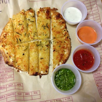 MOD Pizza - Garlic strips with all the dips - Pizza Near Me - Raleigh, North Carolina MOD Pizza - Garlic strips with all the dips - Pizza Near Me - Raleigh, North Carolina
