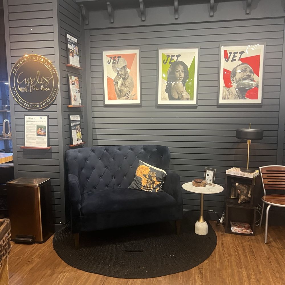 Cuples Tea House - Sitting area by the tea section - Tea Rooms Near Me - Baltimore, Maryland