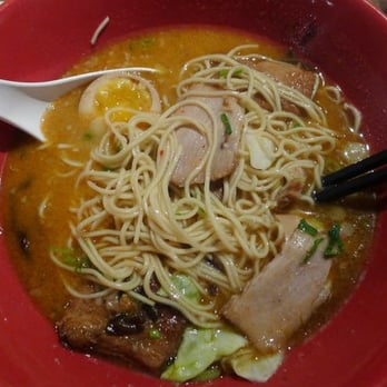 IPPUDO NY - Akamaru Modern with Nitamago and Kakuni toppings - Ramen Near Me - New York, New York