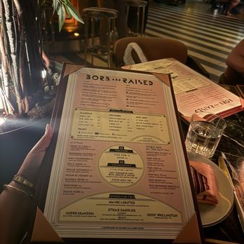 Born & Raised - Menu - Steakhouses Near Me - San Diego, California