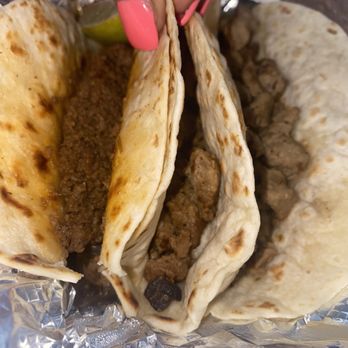 Vanessa’s Sabor Latino - 3 different type of tacos. ALL DRY!!! Not one morsel of cheese and if you want any salsa or sauce it's extra!!! Dry and Nasty - New Mexican Cuisine Near Me - Bryans Road, Maryland