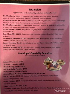 Menu photo 3 Penelope's diner Delray Beach, FL