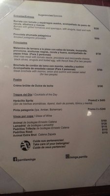 Menu photo 1 Minga Buenos Aires, C