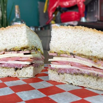 Gumbo Stop Cafe - two halves of a ham and cheese sandwich - Cajun/Creole Near Me - Huntington, West Virginia
