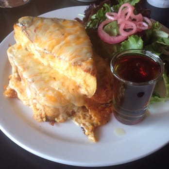 School Restaurant - Super cheesy bacon French toast - veggie option. Not good, you can make the same thing at home for 3 dollars - Bakeries Near Me - Toronto, Ontario School Restaurant - Super cheesy bacon French toast - veggie option. Not good, you can make the same thing at home for 3 dollars - Bakeries Near Me - Toronto, Ontario